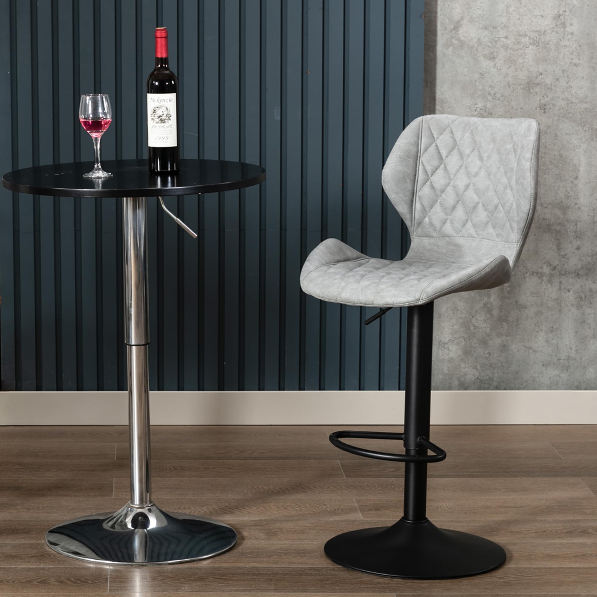 Amazon｜Ya-Home カウンターチェア 2脚セット 昇降式 回転 PU